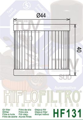 HIFLO HF131 - Фільтр масляний HF131/HF971 HYOSUNG, SUZUKI DR 125/ GN 125 (HF971) GZ125,UH125,AN400 '07-'17