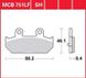 LUCAS MCB751 - Тормозные колодки