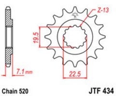 JT JTF434.16 - Звезда передняя