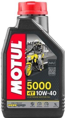 Масло Motul 5000 4T SAE 10W40, 1 литр, (836911, 104054)