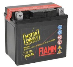 Мотоакумулятор FIAMM FTX5L-BS 12V 4Ah, д. 114, ш. 71, ст. 106, електроліт в к-ті, вага 3,5 кг, CCA (-18C): 50