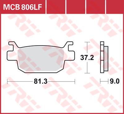 LUCAS MCB806SRM - Гальмівні колодки скутерного