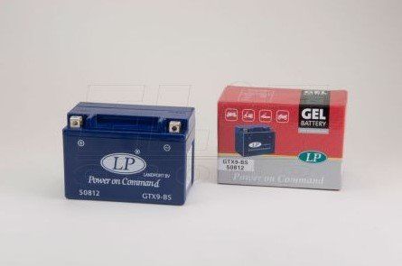 Мотоакумулятор LP GEL MG GTX9-BS 12V, 8Ah, д. 152, ш. 88, в.106, вага 3,5 кг, (YTX9-bs)