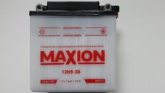 12N9-3B MAXION Мото акумулятор, 12V, 9Ah, 135x75x139 мм