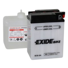 EXIDE B38-6A Мото аккумулятор 13 А/ч, 6v, 80 А (-/+), 119х83х162 мм