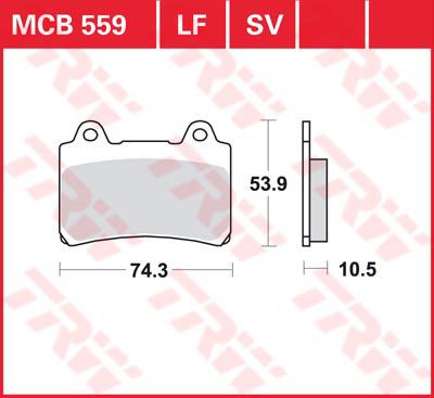 LUCAS MCB559 - Тормозные колодки