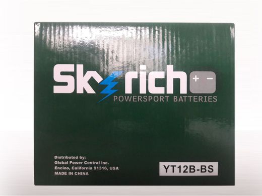 Skyrich YT12B-BS Аккумулятор 10 Ah, 210 А, (+/-), 150x70x130мм