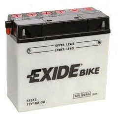 EXIDE 12Y16A-3A Мото аккумулятор 19 А/ч, 210 А, (-/+), 181х77х167 мм