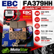 EBC FA379HH - Тормозные колодки HARLEY DAVIDSON XR; HYOSUNG GT, GV; KAWASAKI H2 NINJA, Z, ZX, ZX-10R; SUZUKI DL, GSX 600-1800 2004-2020