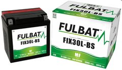FIX30L-BS Fulbat Мото аккумулятор 30 А/ч, 385 А, (-/+), 165х125х175 мм (YTX30L-BS)