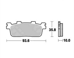 LUCAS MCB821SRM - Тормозные колодки скутерные