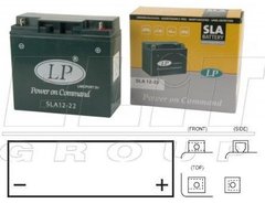 Мотоакумулятор LP SLA MB SLA 12-22 12V, 22Ah, д. 181, ш.77, в.167, вага 6 кг