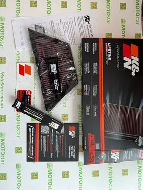 Фильтр воздушный K&N KA-1406 с повышенной прочностью (286x121x22) KAWASAKI GTR, ZX-12R, ZX-14R, ZZR 1200/1400 2006-2011