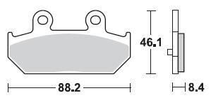 BR P30896 - Гальмівні колодки