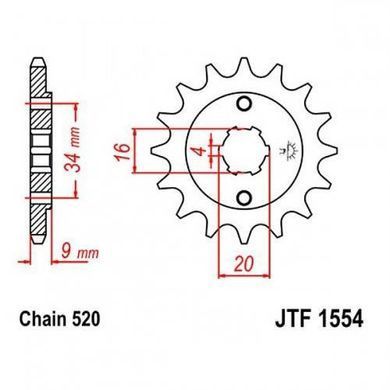 JT JTF1554.14 - Зірка передня