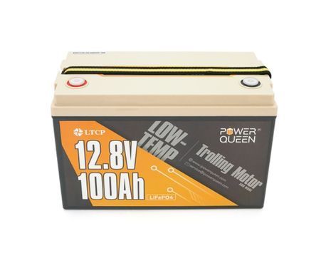 Аккумуляторная батарея LiFePO4 Power Queen 12.8V 100Ah Low-Temp ,1280Wh, BMS 100A, 329x172x214мм