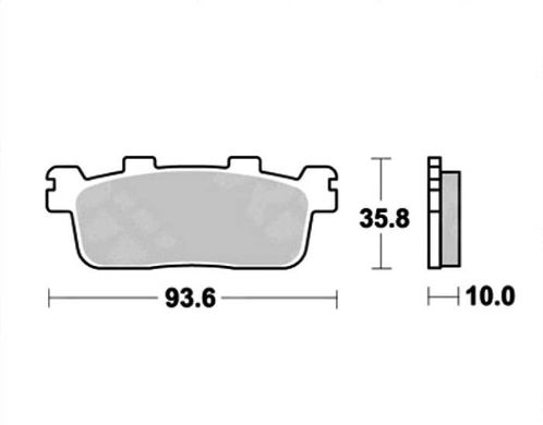 LUCAS MCB821SRM - Гальмівні колодки скутерного