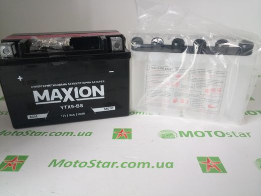 MXBM-YTX9-BS MAXION AGM Акумулятор 12V, 8Ah, 120А, 150x87x107 мм, +/-