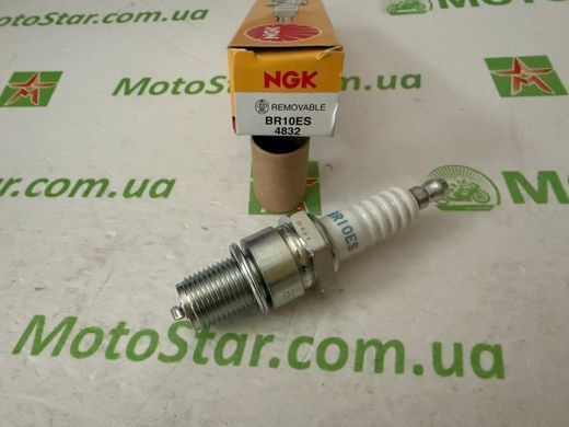 NGK 4832 / BR10ES - Свеча зажигания APRILIA MOJITO; BETA RR, SUPERMOTO; BETAMOTOR RR; DERBI GP1; KAWASAKI KR-1 50-250 1988-2021