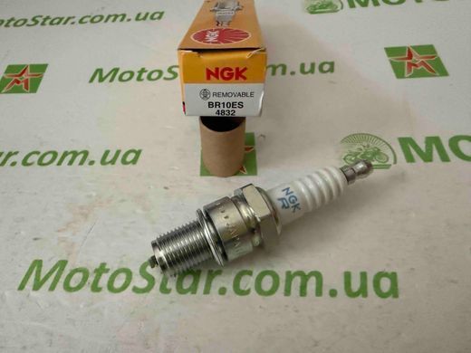 NGK 4832 / BR10ES - Свеча зажигания APRILIA MOJITO; BETA RR, SUPERMOTO; BETAMOTOR RR; DERBI GP1; KAWASAKI KR-1 50-250 1988-2021