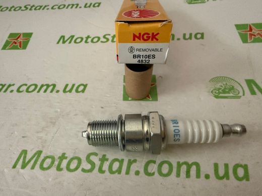 NGK 4832 / BR10ES - Свеча зажигания APRILIA MOJITO; BETA RR, SUPERMOTO; BETAMOTOR RR; DERBI GP1; KAWASAKI KR-1 50-250 1988-2021