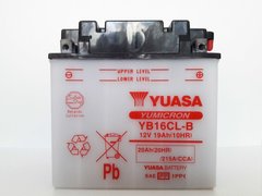 YUASA YB16CL-B Аккумулятор усиленный 19 А/ч, 240 А, (-/+), 175х100х175 мм