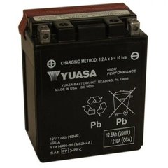 YUASA YTX14AH-BS Мото аккумулятор 12 А/ч, 210 А, (+/-), 134х89х164 мм