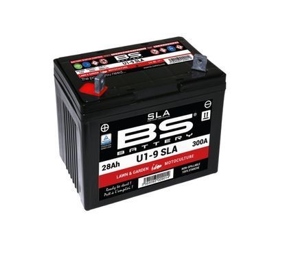 BS Акумулятор U1-9 (FA) SLA 12V 28AH 195X125X176 не потребує обслуговування - заповнень (300A) - газонокосарка
