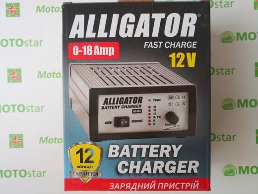 Зарядний пристрій для акумклятора AC805 12В 18А ALLIGATOR