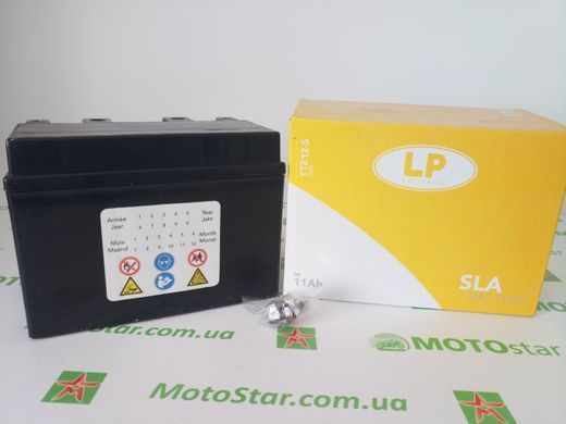 Мотоакумулятор LP SLA MB YTZ12-S SLA-технологія, монтаж в будь-якому положенні-12V, 11Ah, д 150, ш 87, В110, вага 3,6 кг