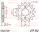JT JTF512.17RB KAWASAKI BJ, EN, ER, EX, GPX, GPZ, KLE, Z, ZR, ZX, ZX-4, ZXR; SUZUKI RG 250-600 1984-2009