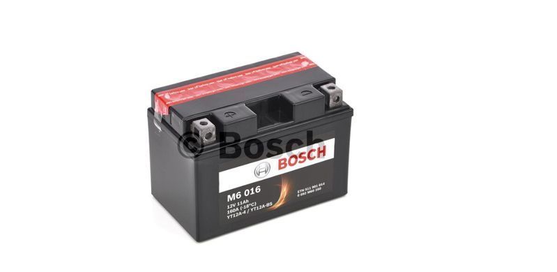 Мото аккумулятор YT12A-BS, YT12A-4, BOSCH 0092M60160 M6 AGM, 12V 11AH 160A