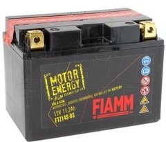 Мотоакумулятор FIAMM FTZ14S-BS 12V, 11,2Ah, д. 150, ш. 87, в.110, електроліт в к-ті, вага 3,9 кг, CCA (-18C): 200
