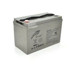 Аккумуляторная батарея AGM RITAR DC12-100, Gray Case, 12V 100Ah ( 328 x 172 x 215 (220) Q1
