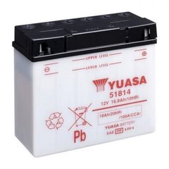 YUASA 51814 Мото аккумулятор 18 А/ч, 100 А, (-/+), 186х82х171 мм