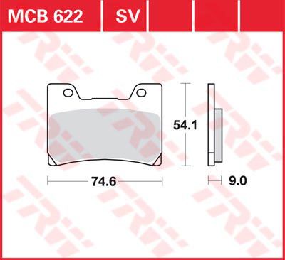 LUCAS MCB622SV - Гальмівні колодки