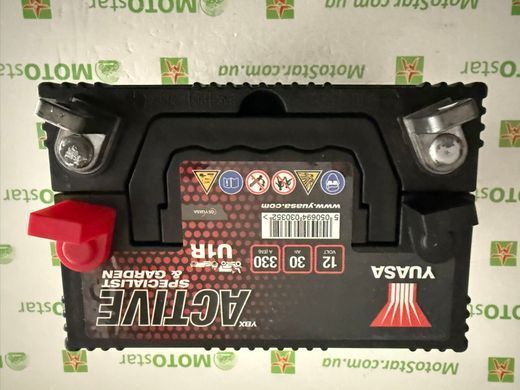 Аккумулятор YUASA U1R 12В 30Агод. 330А R+ Не обслуживается 194x125x178 мм для генератора