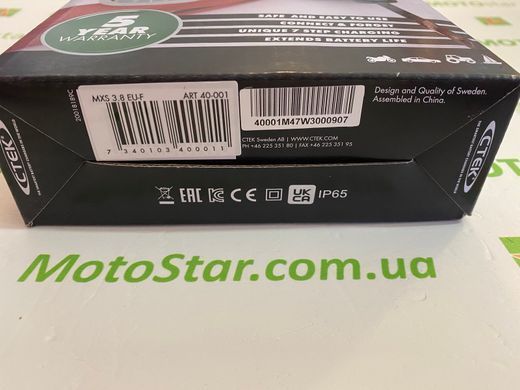 CTEK MXS 3.8 EU-F 12V / 3.8A - Зарядний пристрій, 40-001