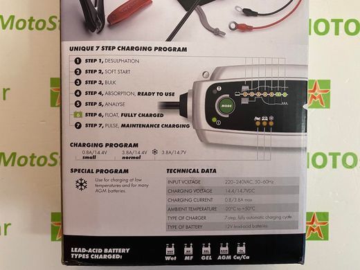 CTEK MXS 3.8 EU-F 12V / 3.8A - Зарядний пристрій, 40-001