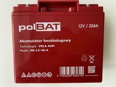 Акумуляторна батарея Polbat AGM 12V 20Ah (PB-12-20-A)