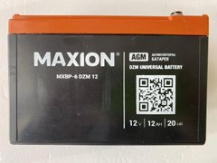 6-DZM-12 MAXION Мото аккумулятор, 12V,12Ah, 151x98x96 мм