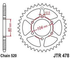 JT JTR478.43ZBK = JT JTR478.43 - Звезда задняя