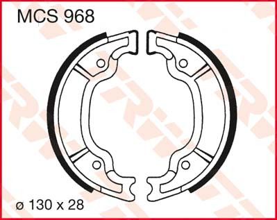 LUCAS MCS968 - Гальмівні колодки барабанні