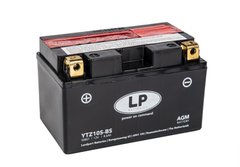 Мотоакумулятор LP AGM MB YTZ10S-BS 12V,8,6Ah,д. 150, ш. 87, в.93, электролит в к-те, вес 3,1 кг