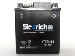 Skyrich YTX7L-BS Аккумулятор 12V, 6 Ah, 85 А, (-/+), 112x70x130 мм