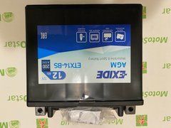 EXIDE ETX14-BS / YTX14-BS Мото аккумулятор 12 А/ч, 200 А, (+/-), 150х87х147 мм