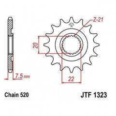 JT JTF1323.14SC - Зірка передня