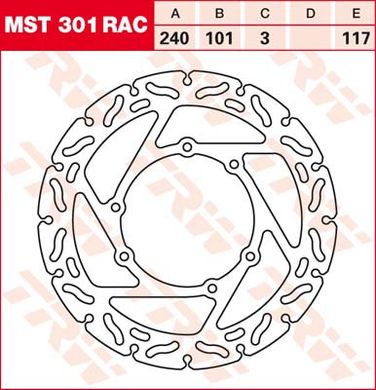 LUCAS MST301RAC Р - Тормозной диск