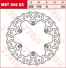 LUCAS MST266EC - Тормозной диск
