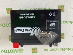 Аккумулятор MOTOTECH 12N6.5L-BS MF Gel 12V, 6,5 А/ч, 137х65х100 мм (Ytx6.5L-BS, MG6.5L)